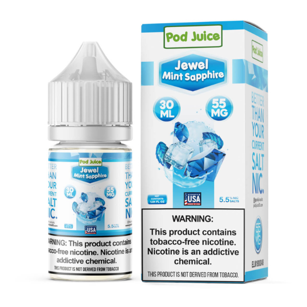 Best Deal Pod Juice Salt Series 30mL - Jewel Mint Sapphire