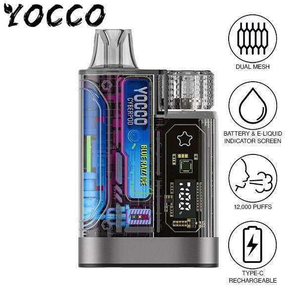 Yocco CyberPod 12K Disposable Vape 5 Pack 20mL