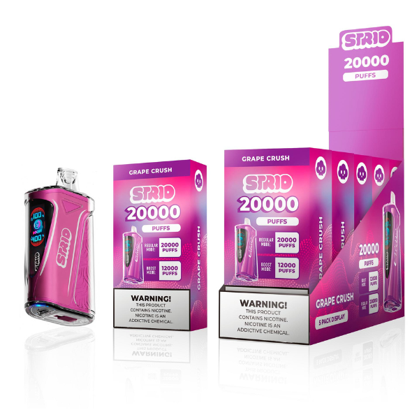 Best Deal STRIO 20000 Puffs Rechargeable Disposable Vape 24mL - Grape 