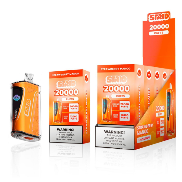 Best Deal STRIO 20000 Puffs Rechargeable Disposable Vape 24mL - Strawberry Mango