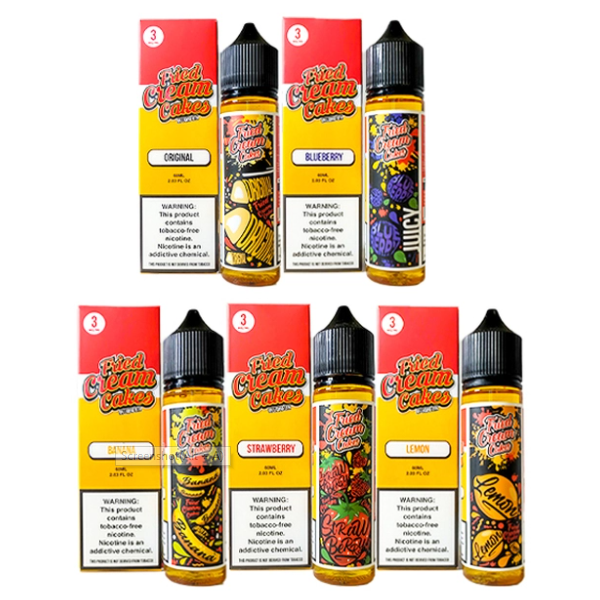 Fried Cream Cakes TFN 60mL Best Flavors Original Blueberry Banana Strawberry Lemon