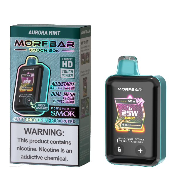 Best Deal Morfbar Touch 20000 Puffs Disposable Vape 18mL Aurora Mint