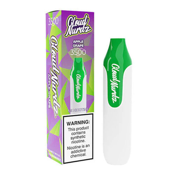 Best Deal Cloud Nurdz 3500 Puffs Disposable Vape 10mL Apple Grape