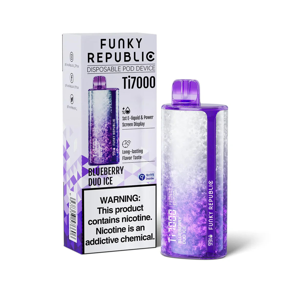 Funky Republic Ti7000 Recharge Vape 12.8mL