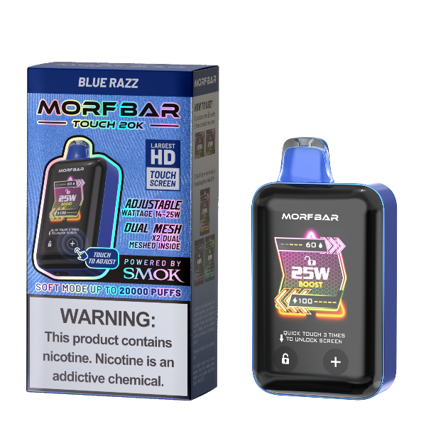 Best Deal Morfbar Touch 20000 Puffs Disposable Vape 18mL Blue Razz