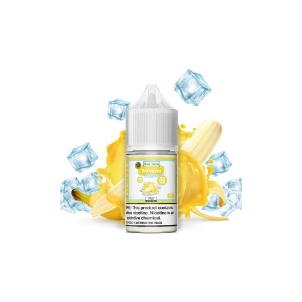 Pod Juice Salt TFN 30mL Vape Juice Best Flavor Banana Freeze