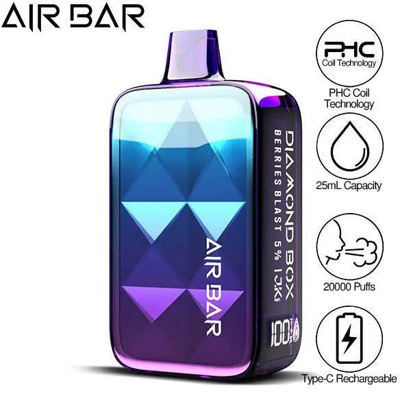 Air Bar Diamond Box 20000 Puffs Rechargeable Vape 25ml