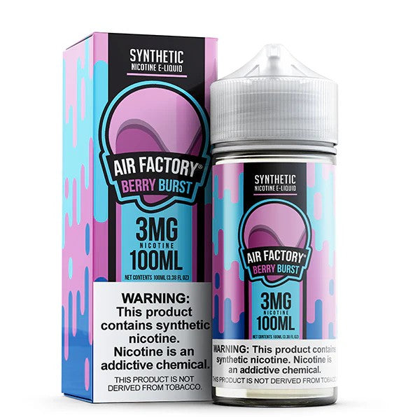 Air Factory Tobacco Free Nicotine 100mL Vape Juice Best Flavor Berry Burst