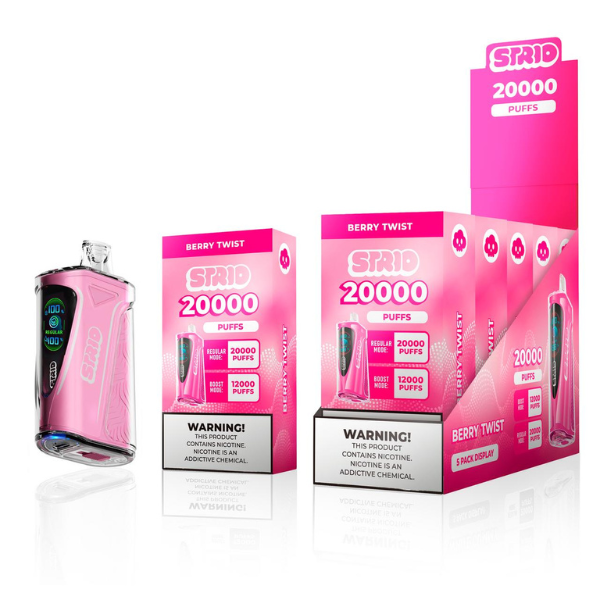 Best Deal STRIO 20000 Puffs Rechargeable Disposable Vape 24mL - Berry Twist