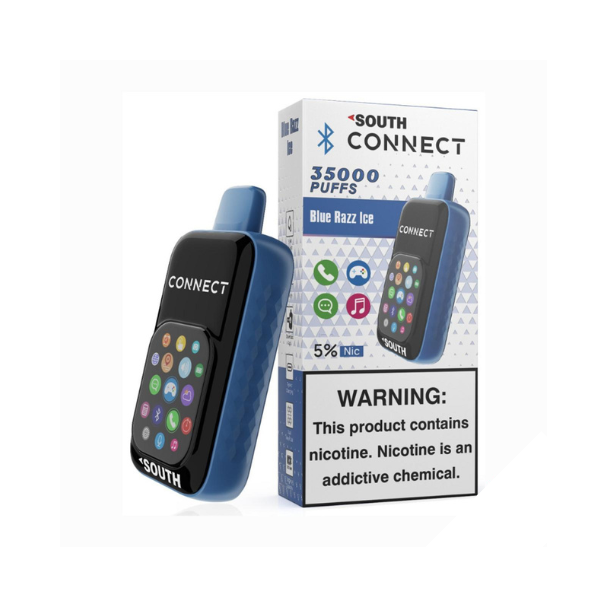 Best Deal South Connect By North 35K Puffs Phone Vape Disposable Blue Razz Ice 