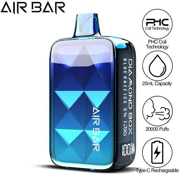 Air Bar Diamond Box 20000 Puffs Rechargeable Vape 25ml