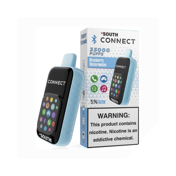 Best Deal South Connect By North 35K Puffs Phone Vape Disposable Blueberry Watermelon