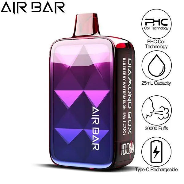 Air Bar Diamond Box 20000 Puffs Rechargeable Vape 25ml