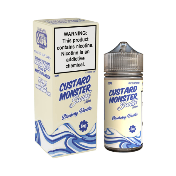 Best Deal Custard Monster Swirl Edition 100mL Vape Juice - Blueberry Vanilla