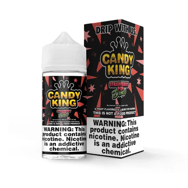 Candy King 100mL Strawberry Pop Drops