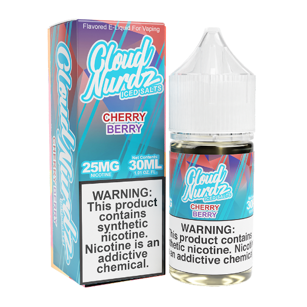 Cloud Nurdz Salts Vape Juice 30mL Best Flavor Cherry Berry Ice