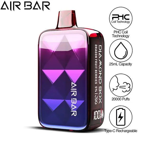 Air Bar Diamond Box 20000 Puffs Rechargeable Vape 25ml