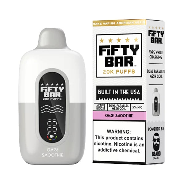 Fifty Bar 20000 Puffs Disposable Vape OMG! Smoothie