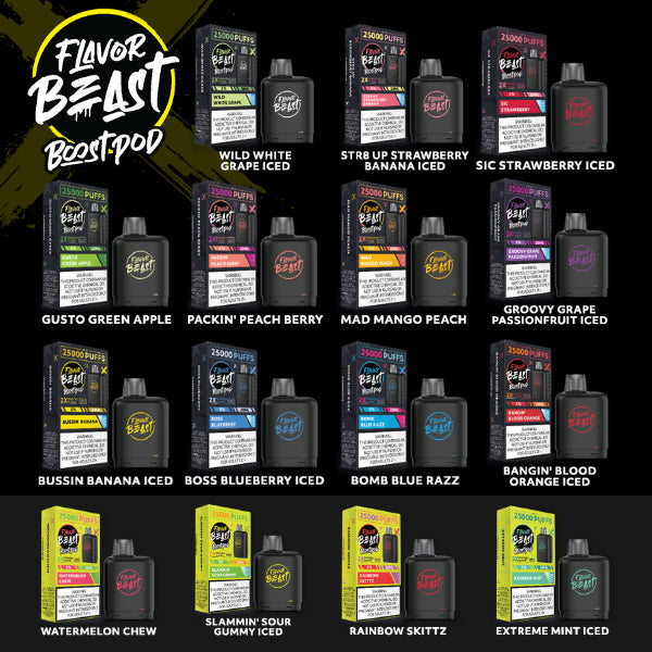 Flavor Beast Level X Boost Pods 25,000 Puffs