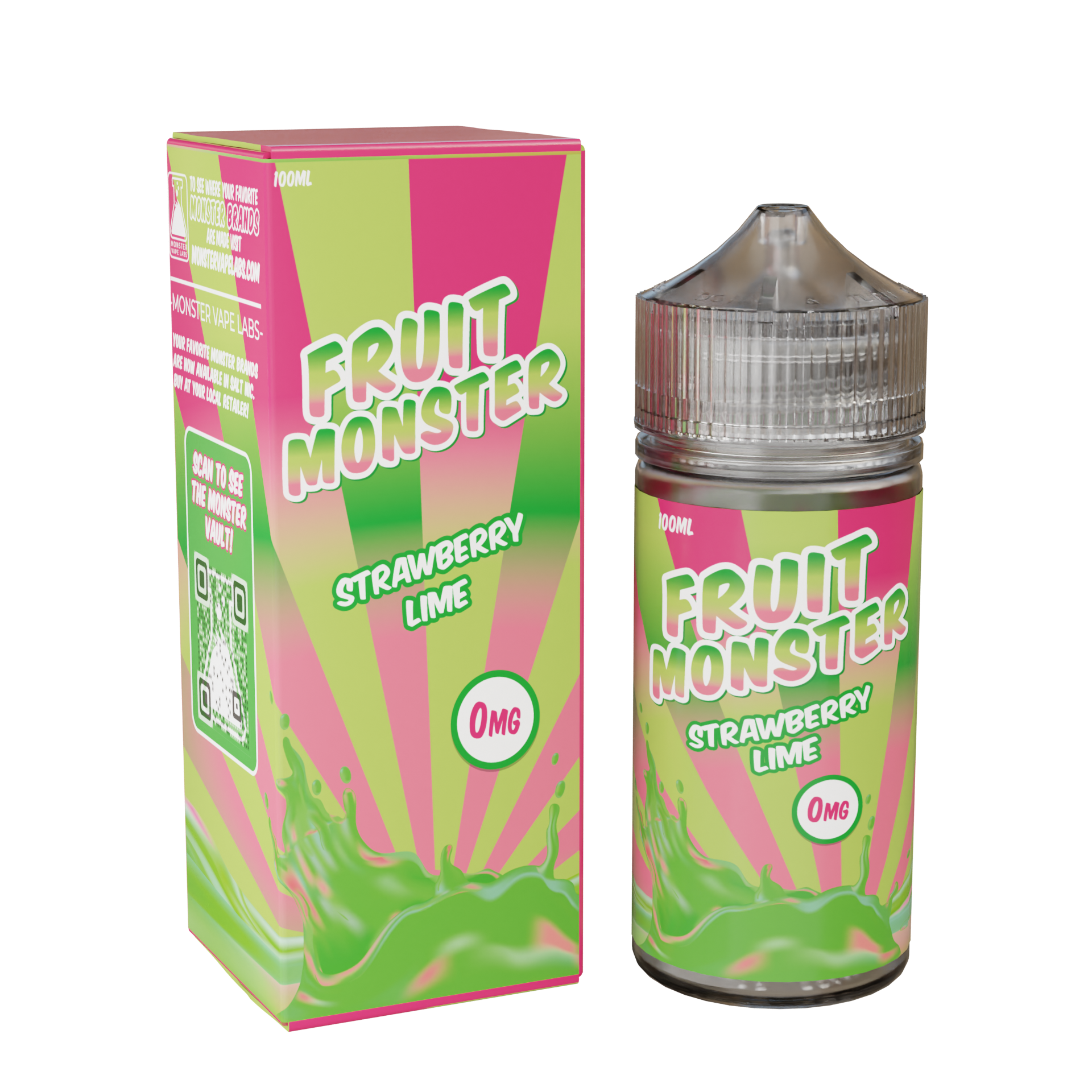 Best Deal Fruit Monster 100mL Vape Juice - Strawberry Lime