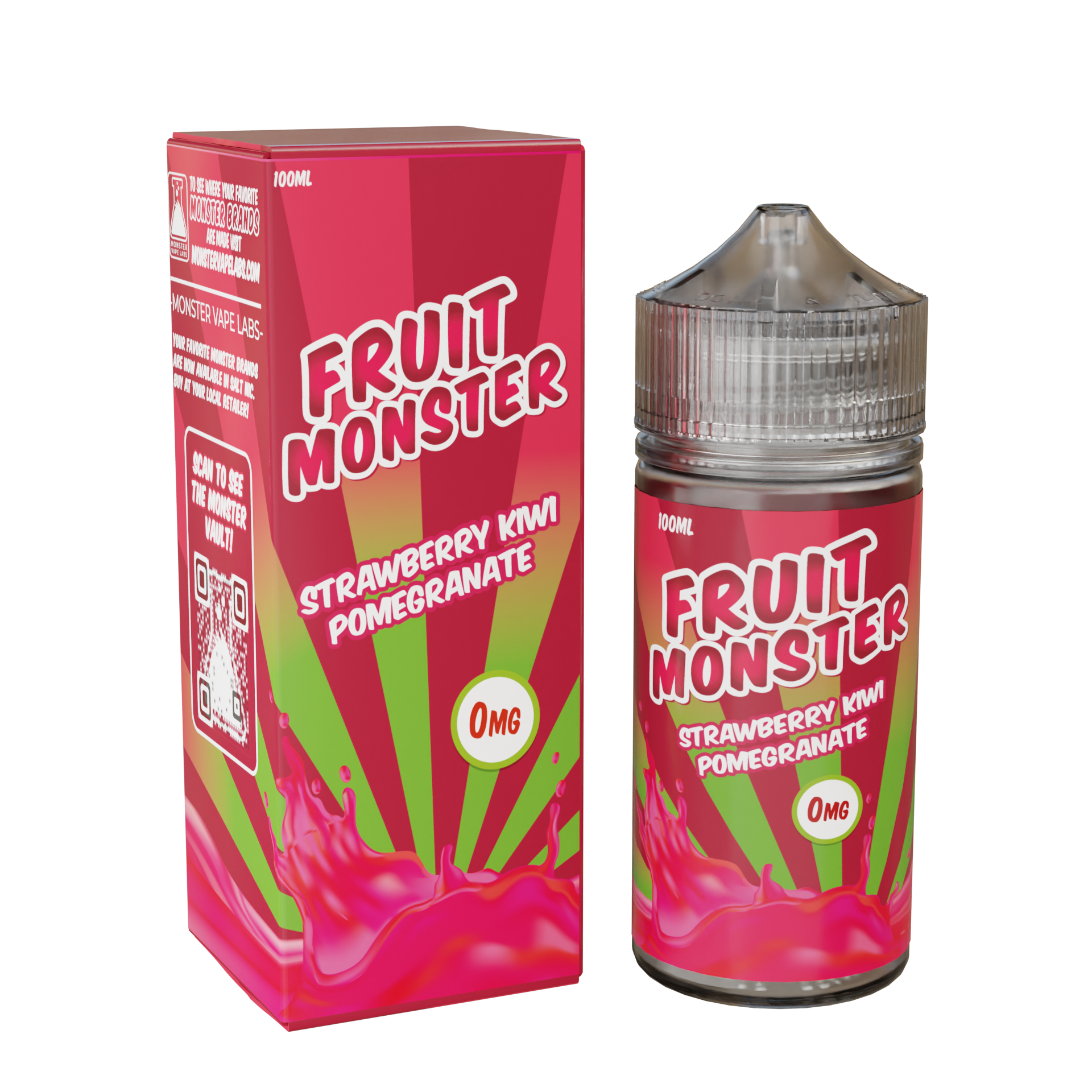 Best Deal Fruit Monster 100mL Vape Juice - Strawberry Kim Pomegranate