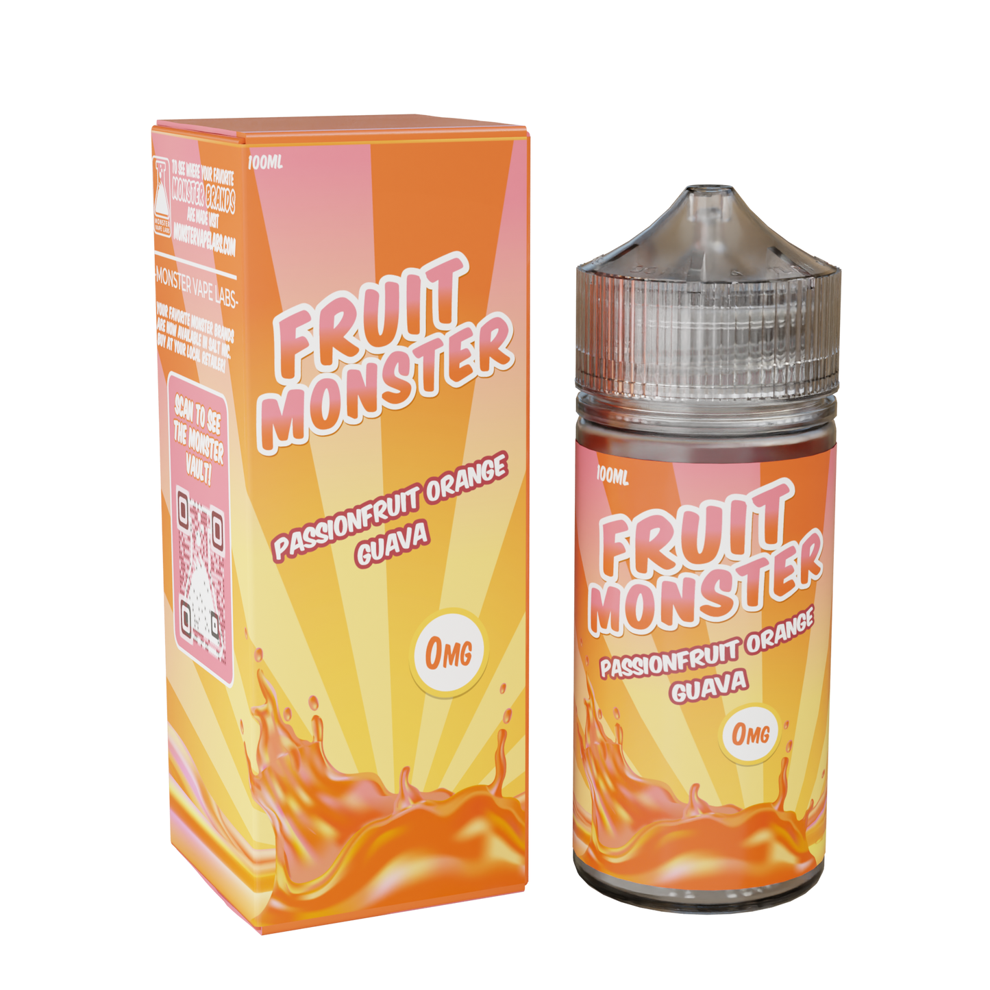 Best Deal Fruit Monster 100mL Vape Juice - Passionfruit orange Guava