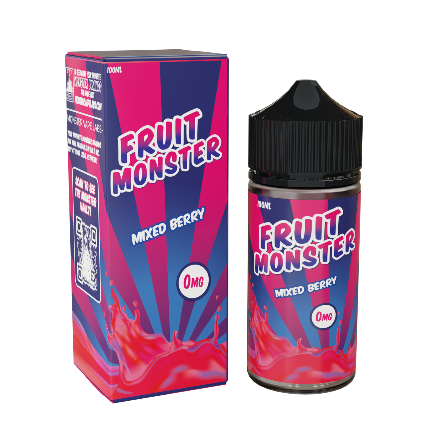 Best Deal Fruit Monster 100mL Vape Juice - Mixed Berry 