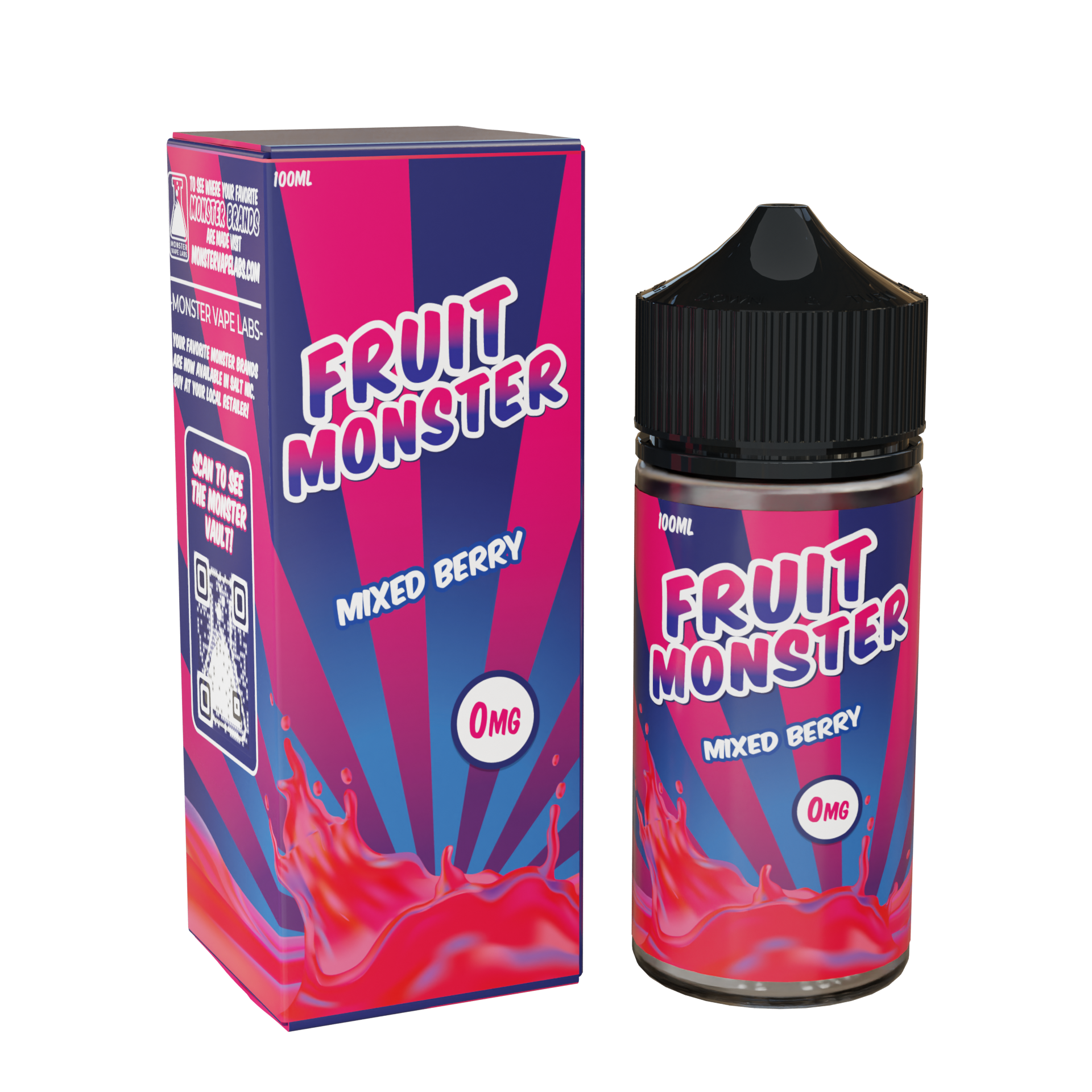 Best Deal Fruit Monster 100mL Vape Juice - Mixed Berry 