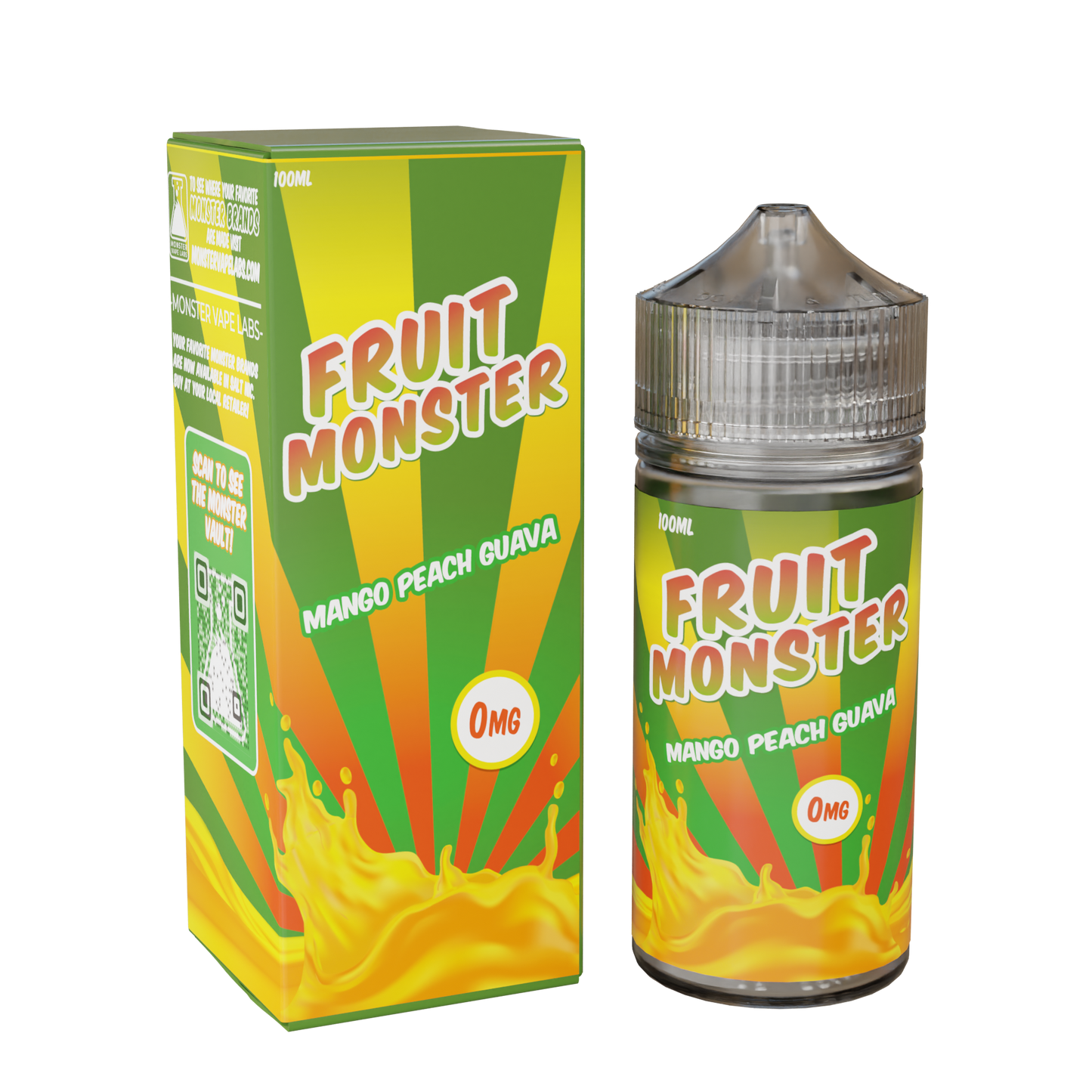 Best Deal Fruit Monster 100mL Vape Juice - Mango Peach Guava