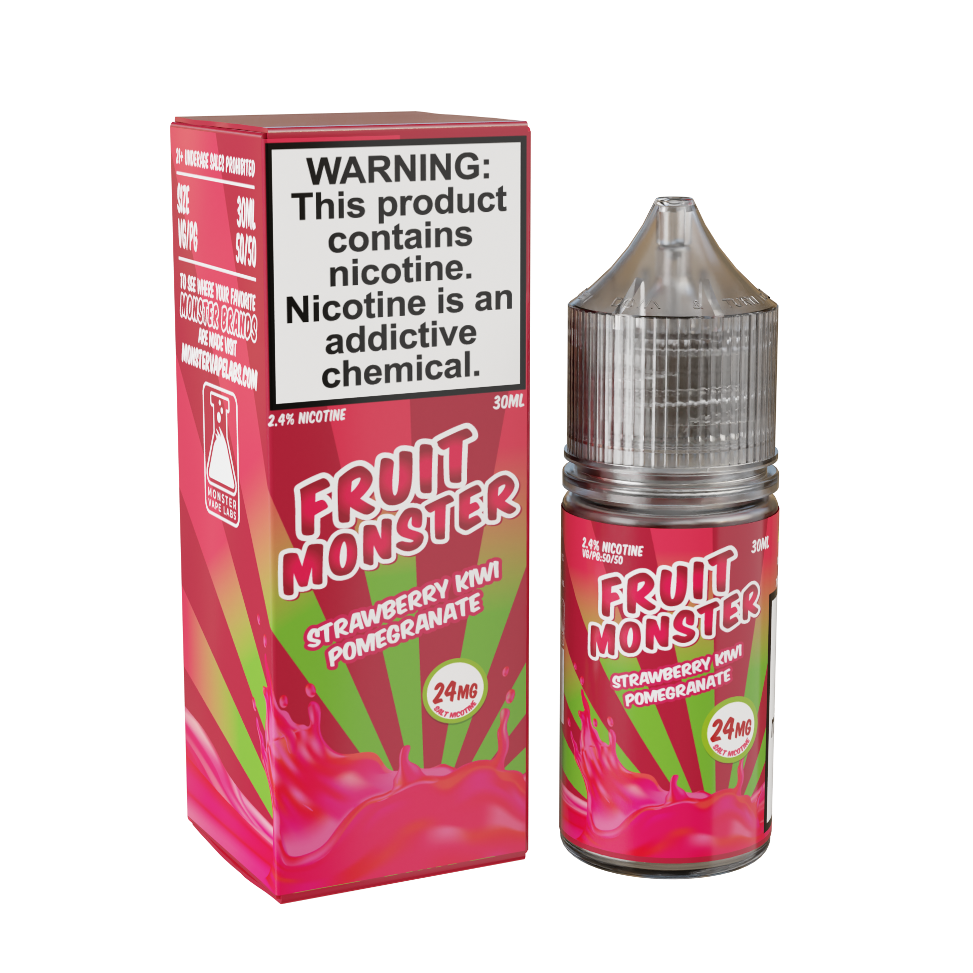 Best Deal Fruit Monster Salts 30mL Vape Juice - Strawberry Kiwi Pomegranate