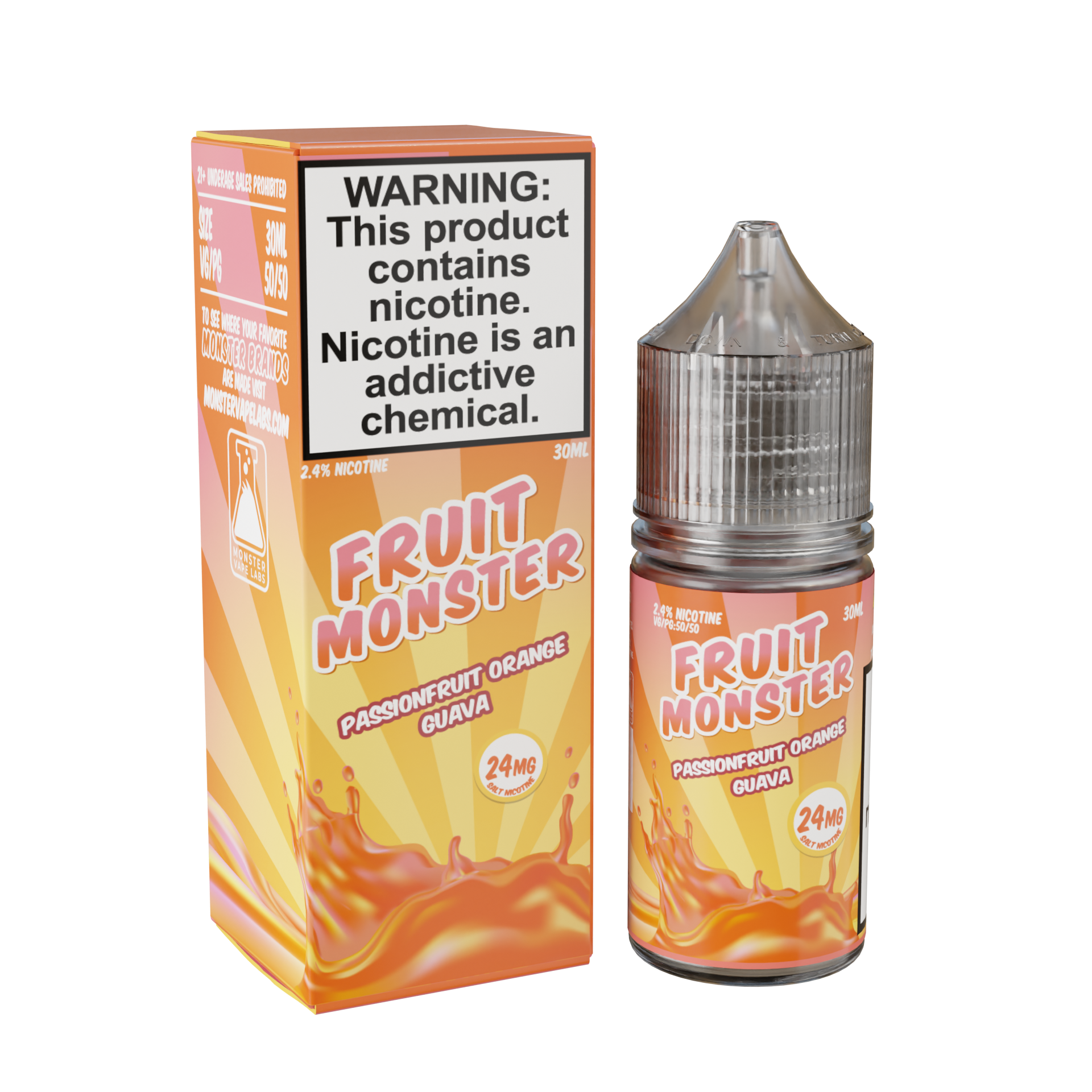 Best Deal Fruit Monster Salts 30mL Vape Juice - Passionfruit Orange Guava