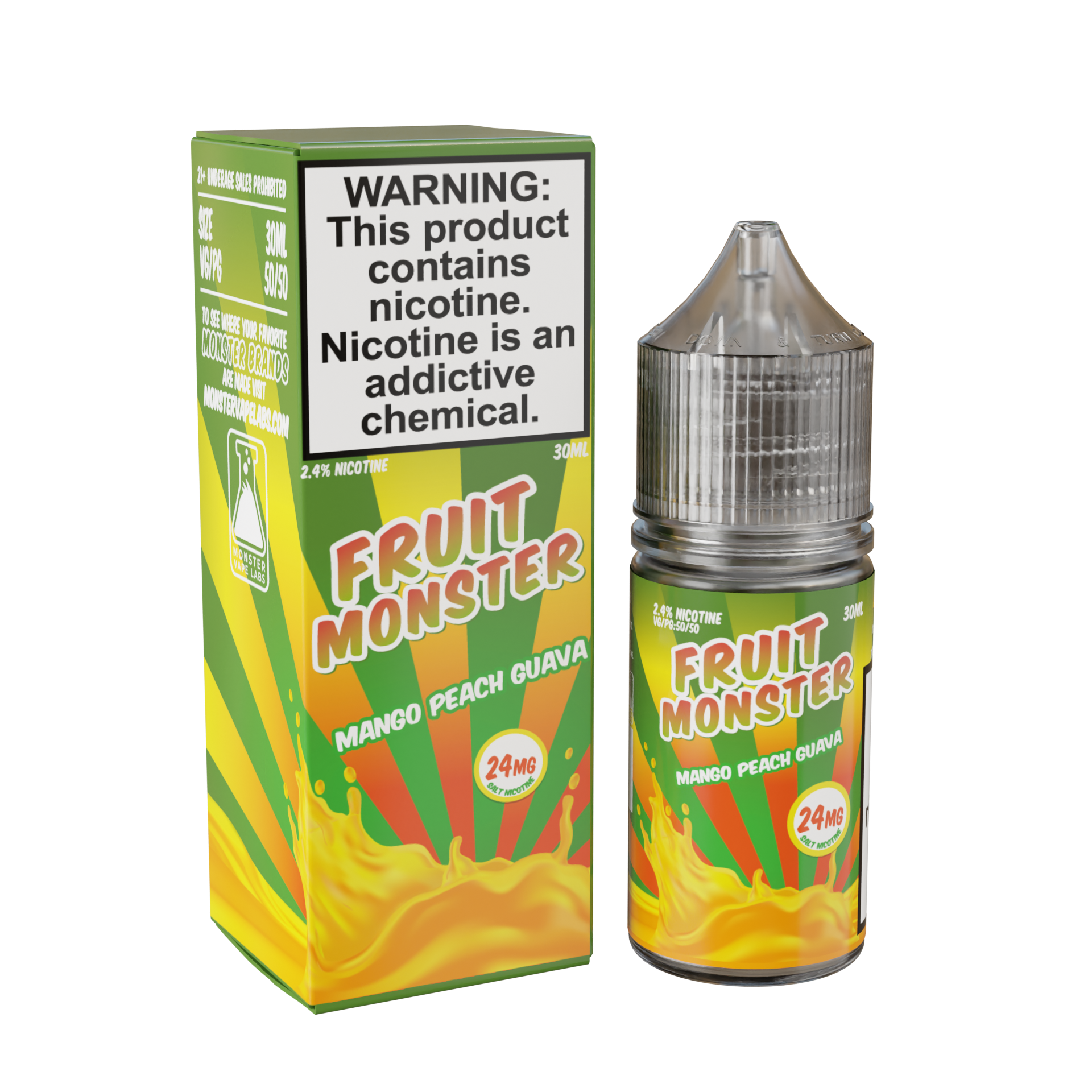 Best Deal Fruit Monster Salts 30mL Vape Juice - Mango Peach Guava