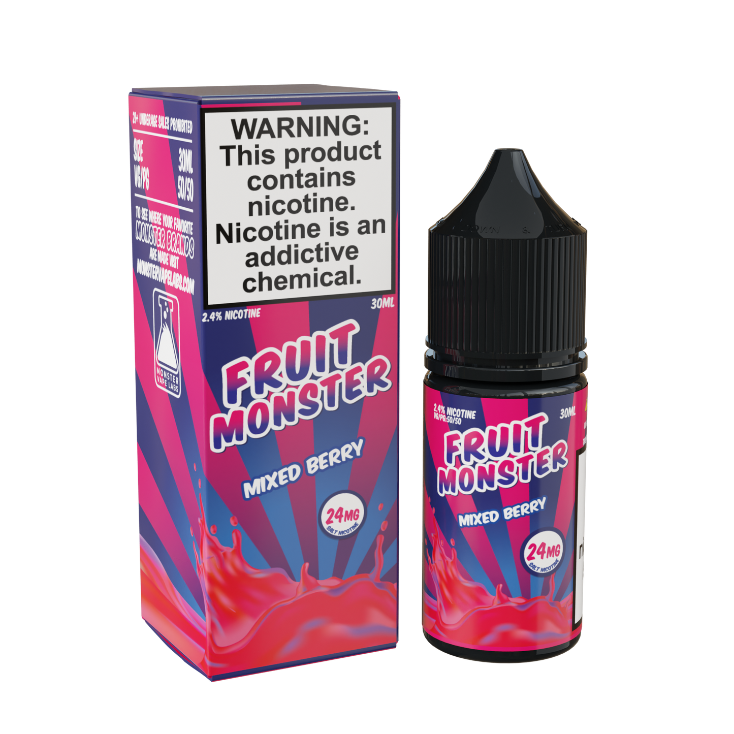 Best Deal Fruit Monster Salts 30mL Vape Juice- Mixed Berry 