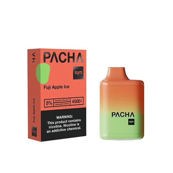 Best Deal Pachamama Syn 4500 Puffs Single Disposable Vape 12mL Fuji Apple Ice