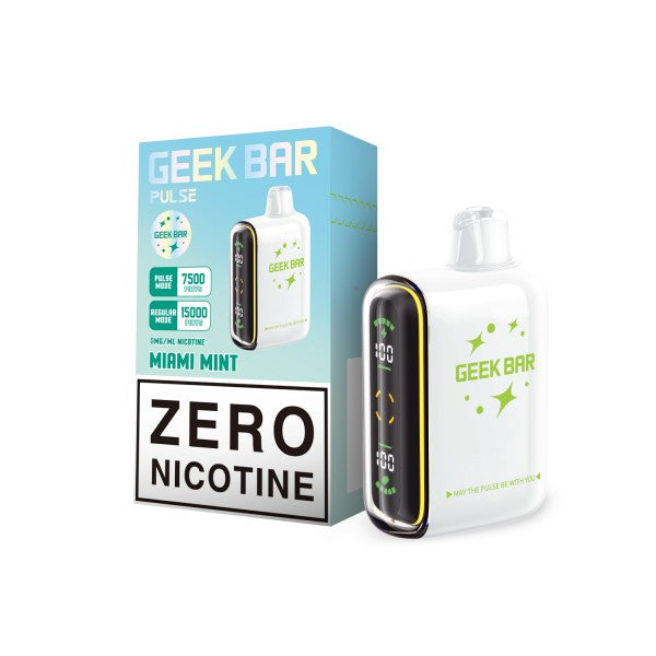 Geek Bar Pulse ZERO Nicotine 15000 Miami Mint