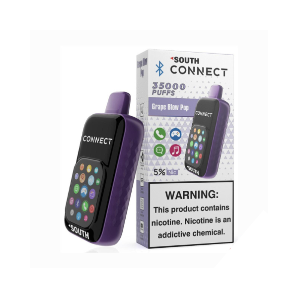 Best Deal South Connect By North 35K Puffs Phone Vape Disposable - Grape Blow Up 