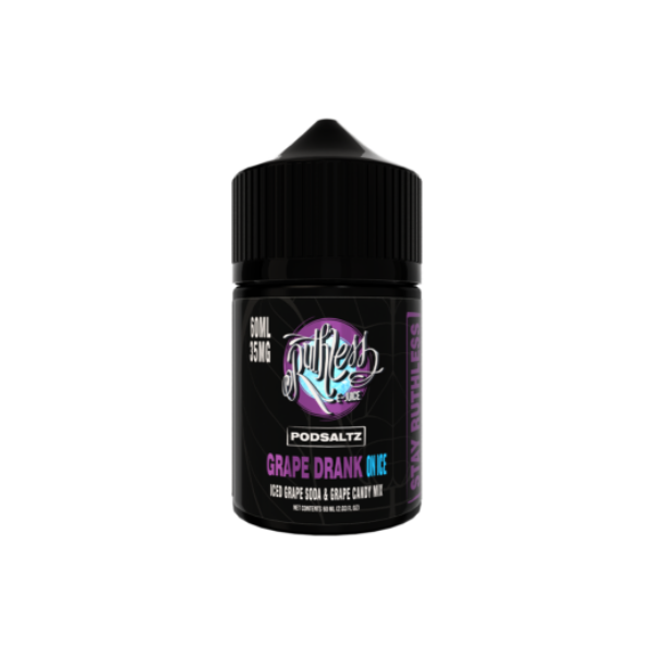 Best Deal Ruthless Salt Nic E-Liquid Vape Juice 60mL - Grape Drank On Ice