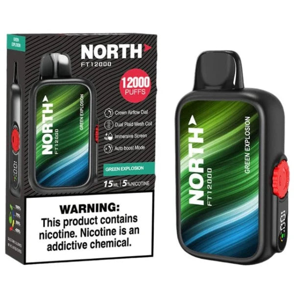 Best Deal North FT12000 Disposable Vape 15mL Green Explosion