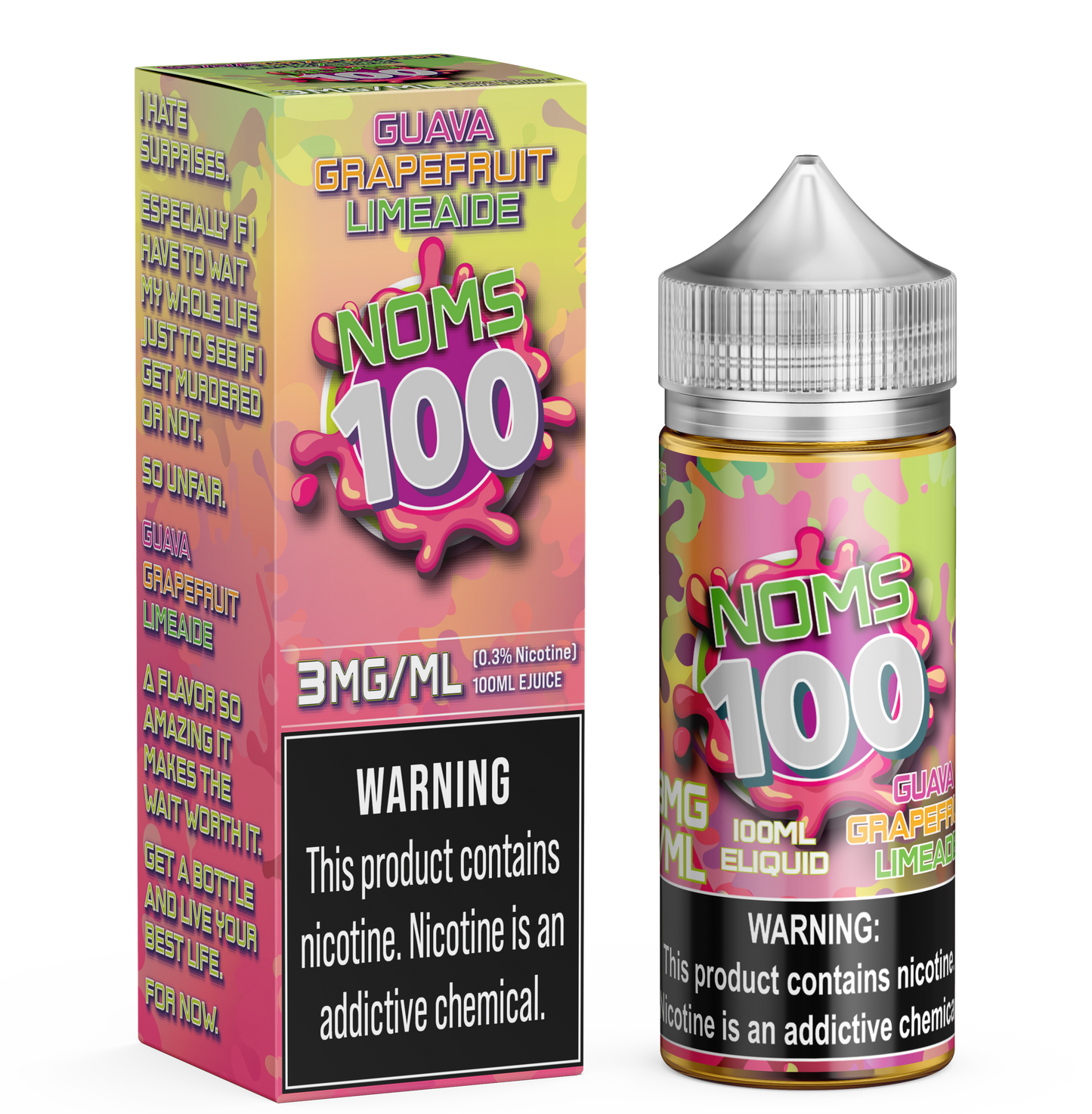 Best Deal Noms 100 Vape Juice 100mL - Guava Grapefruit Limeaide