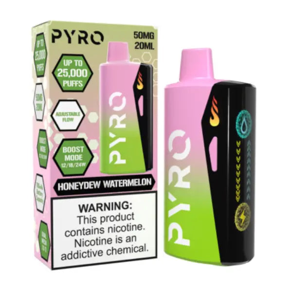 Best Deal Pyro Boost 25000 Puffs Disposable Vape 20mL - HoneyDew Watermelon