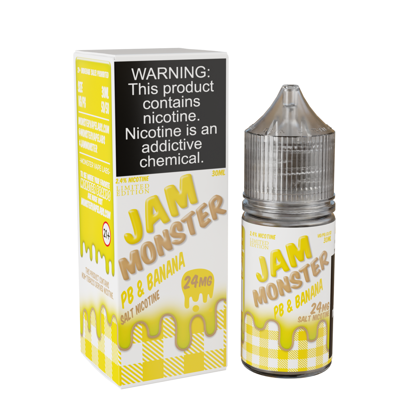 Best Deal Jam Monster Salts 30ML Vape Juice -  PB & Banana