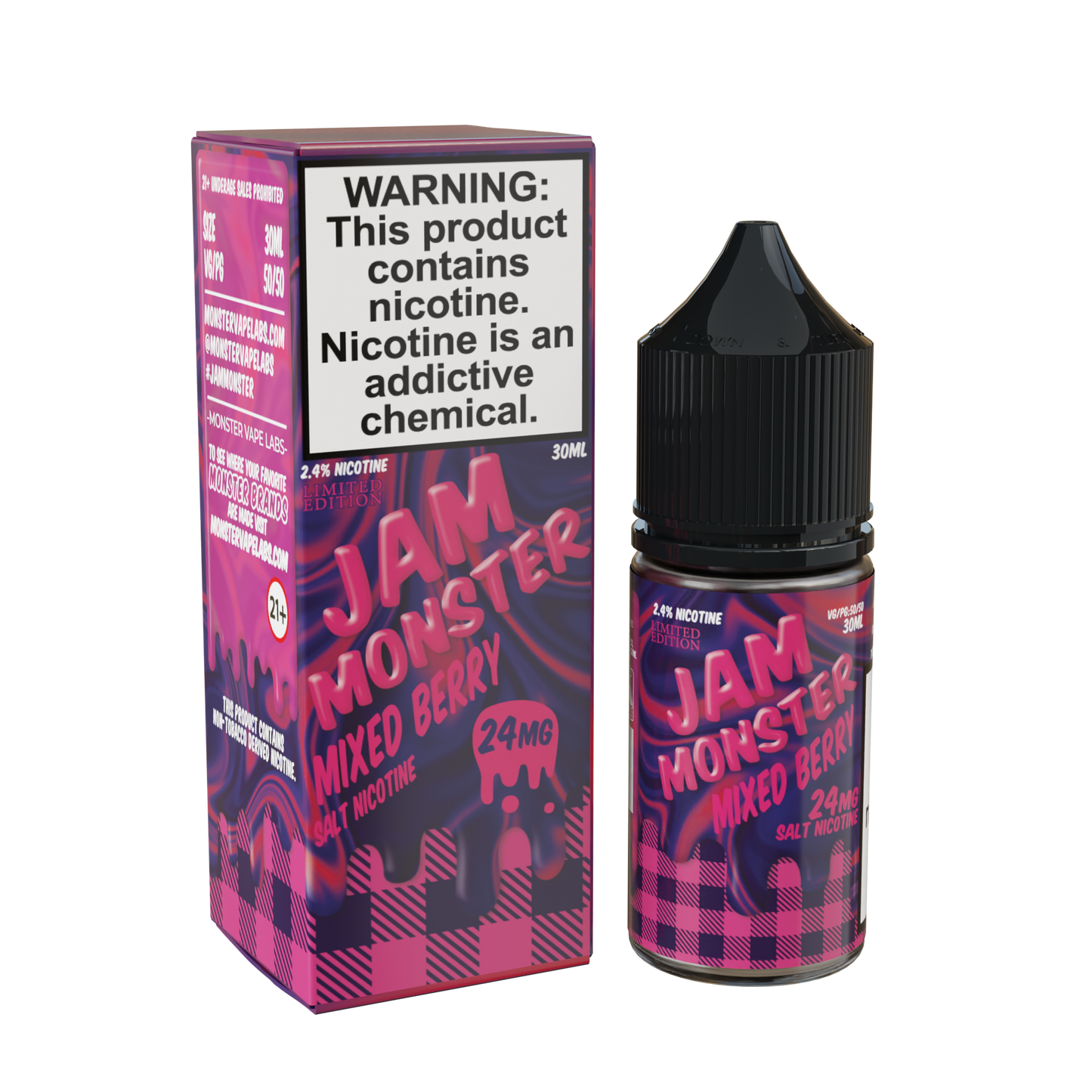 Best Deal Jam Monster Salts 30ML Vape Juice  - Mixed Berry