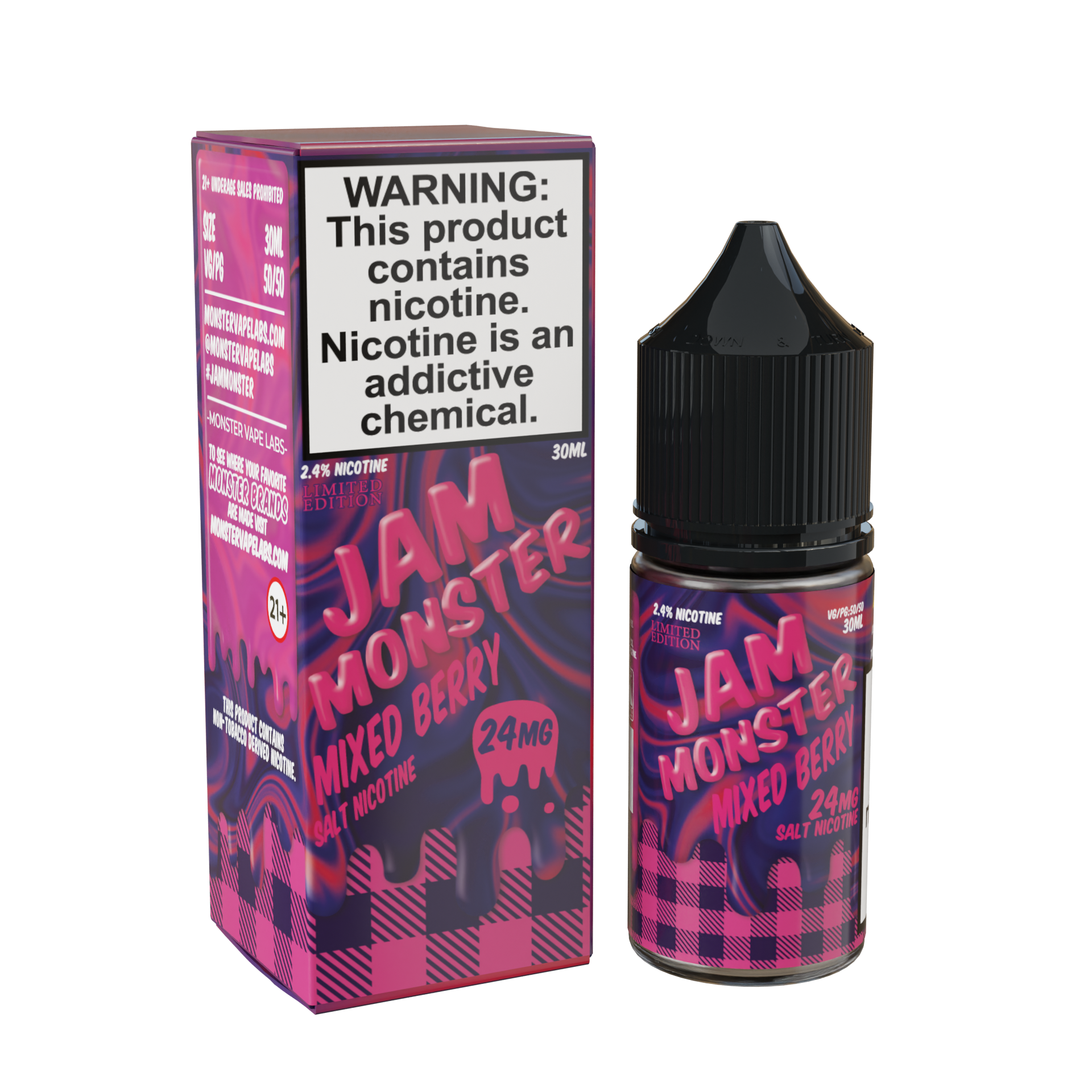 Best Deal Jam Monster Salts 30ML Vape Juice  - Mixed Berry