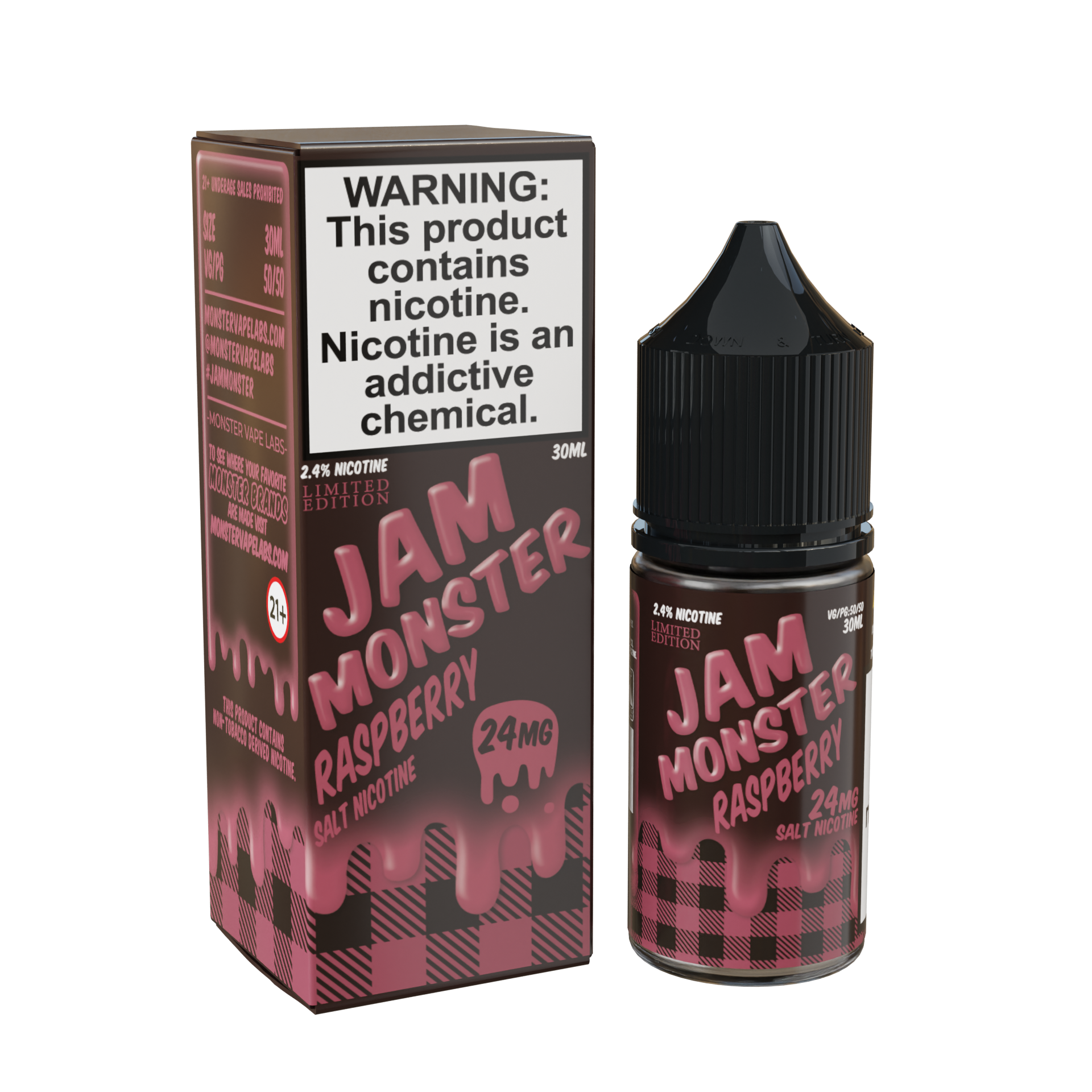 Best Deal Jam Monster Salts 30ML Vape Juice  - Raspberry 