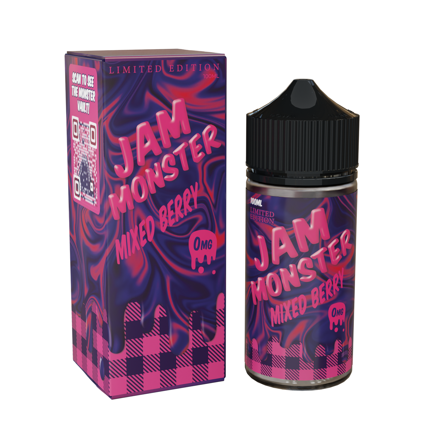 Best Deal Jam Monster 100mL Vape Juice - Mixed Berry 