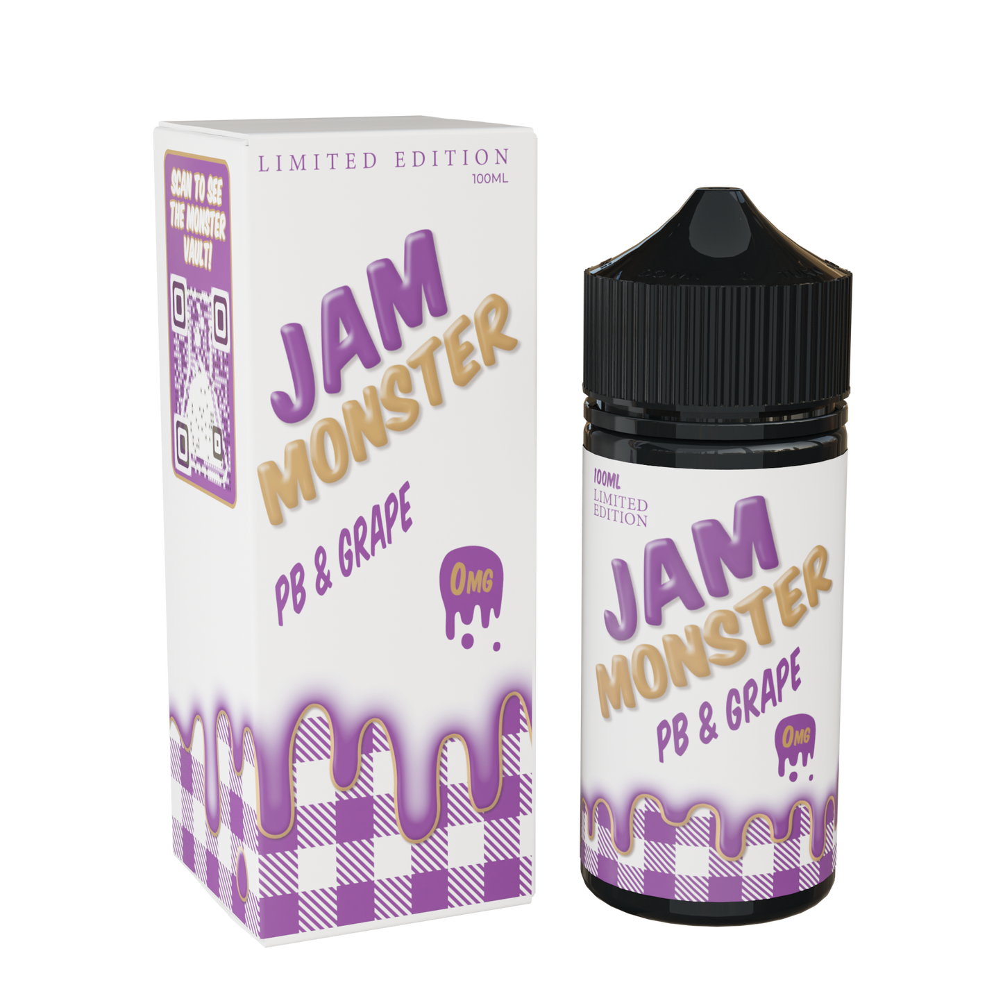 Best Deal Jam Monster 100mL Vape Juice - PB & Grape