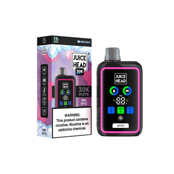 Juice Head 30000 Puffs Disposable Vape Grape Pop Ice