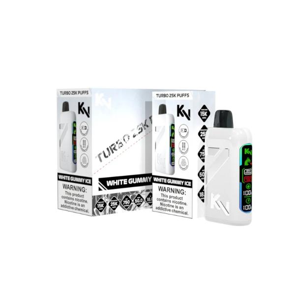 Best Deal KangVape KV Turbo 25,000 Puffs Disposable - White Gummy