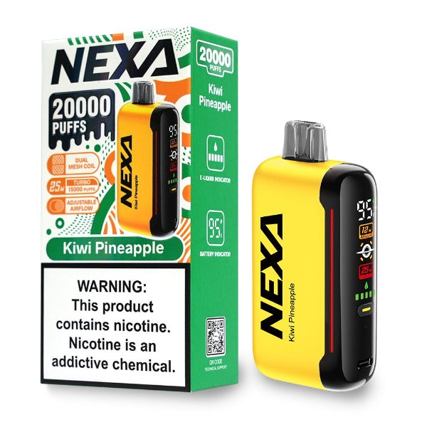 Best Deal NEXA N20000 Rechargeable Disposable 20mL Kiwi Pineapple