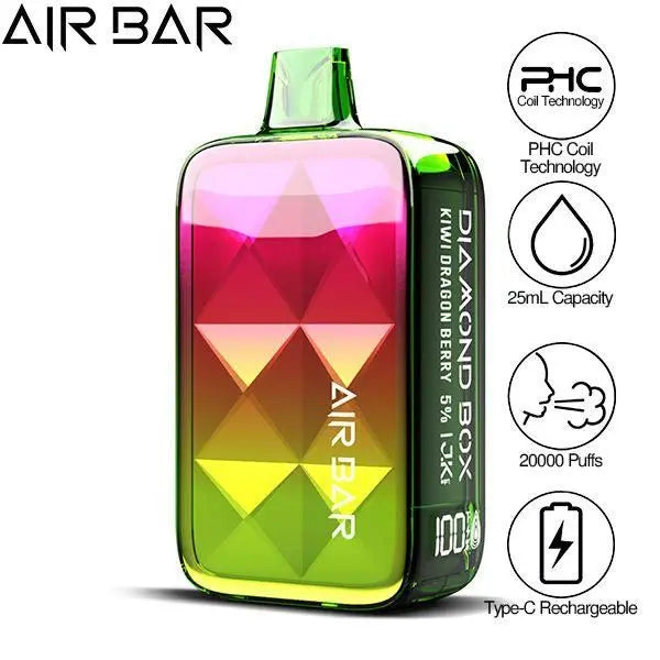 Air Bar Diamond Box 20000 Puffs Rechargeable Vape 25ml